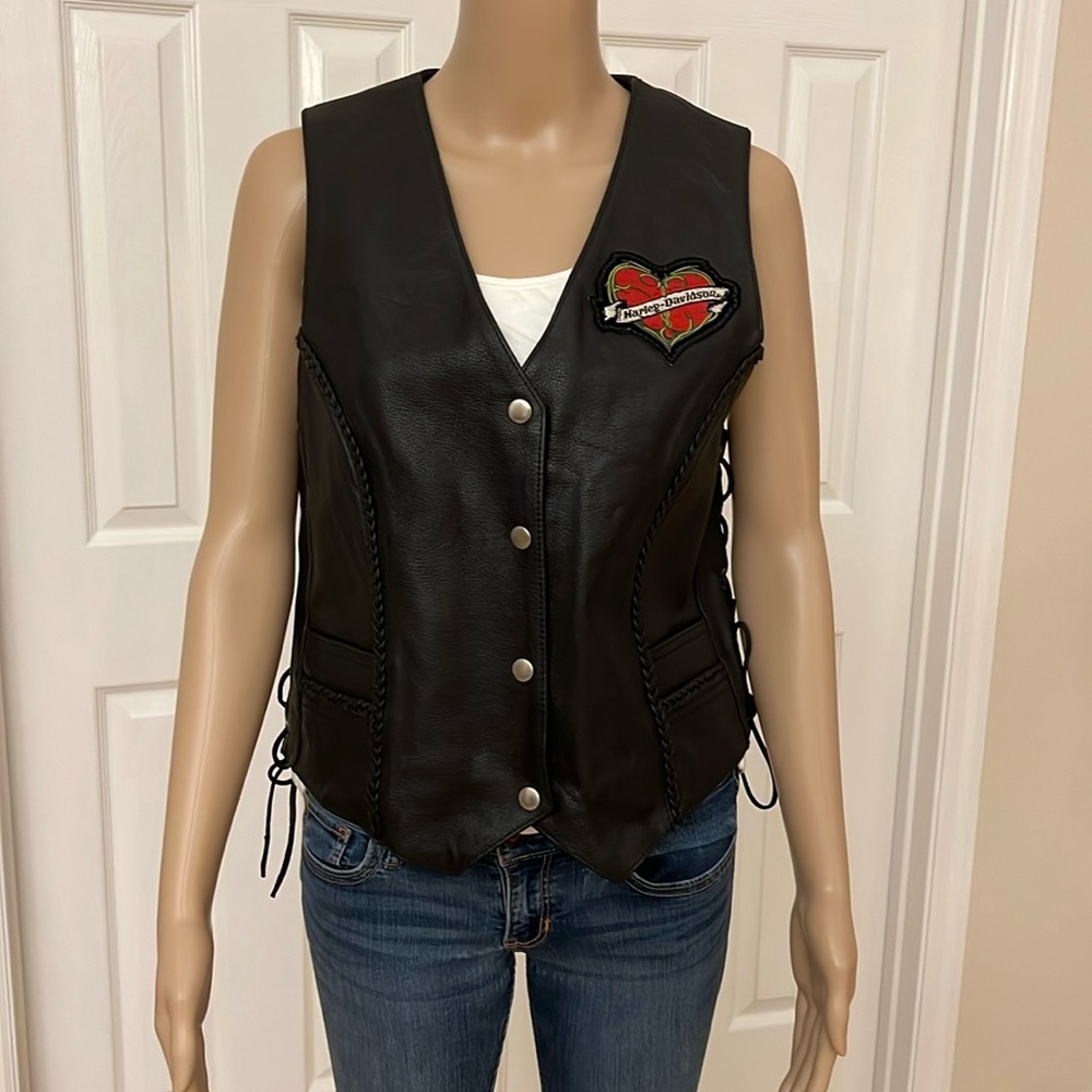LADIES HARLEY-DAVIDSON LEATHER VEST